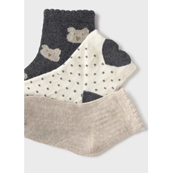 Set 3 calcetines plomo - Imagen 2