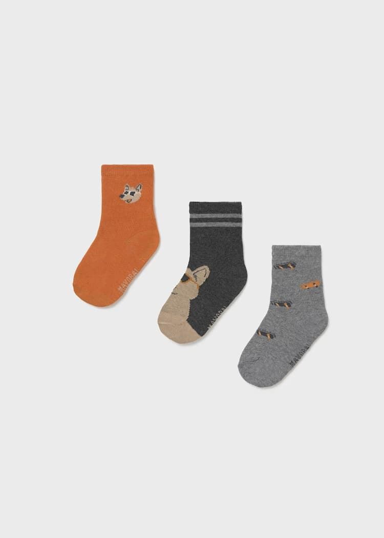Set 3 pares calcetines calabaza - Imagen 1