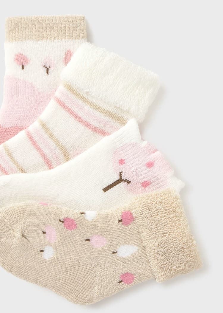 Set 4 calcetines rosa-cuarzo - Imagen 2