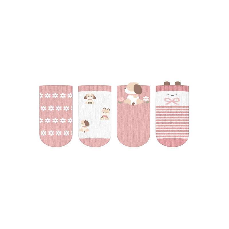 Set 4 calcetines rosa - Imagen 1