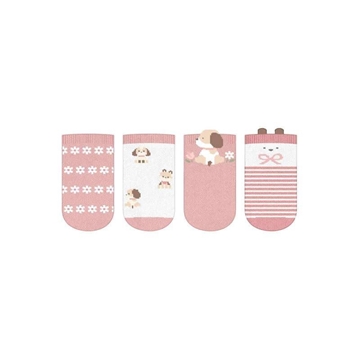 Set 4 calcetines rosa - Imagen 1