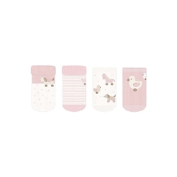 Set 4 calcetines rosa - Imagen 1