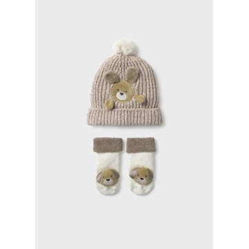 Set gorro-calcetines moca - Imagen 1