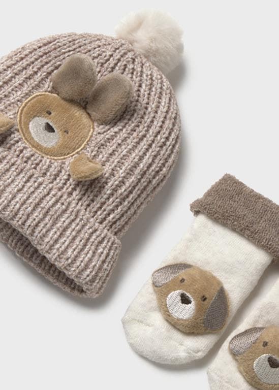 Set gorro-calcetines moca - Imagen 2