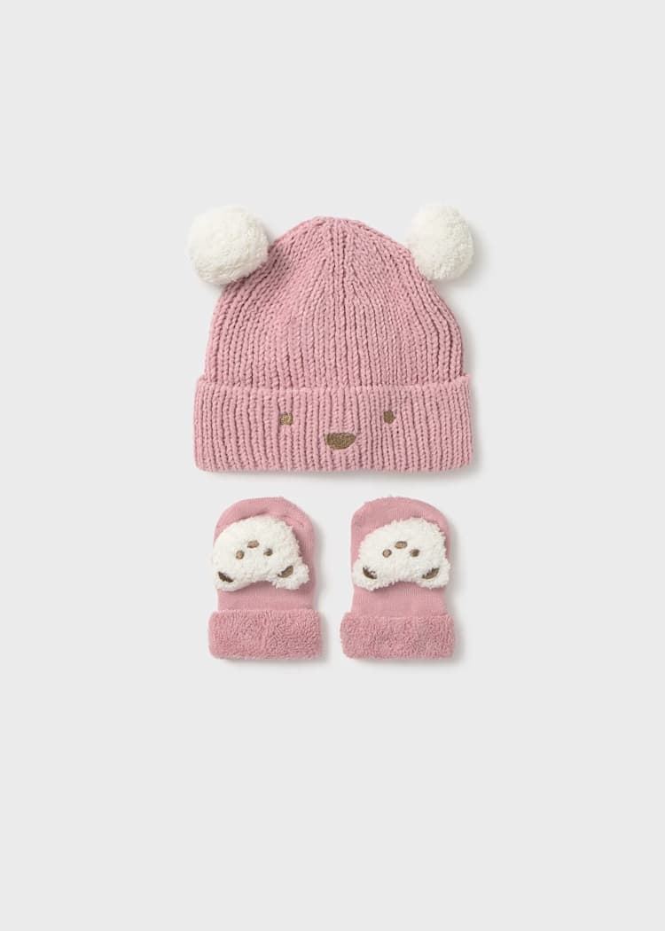 Set gorro-calcetines orquídea - Imagen 1