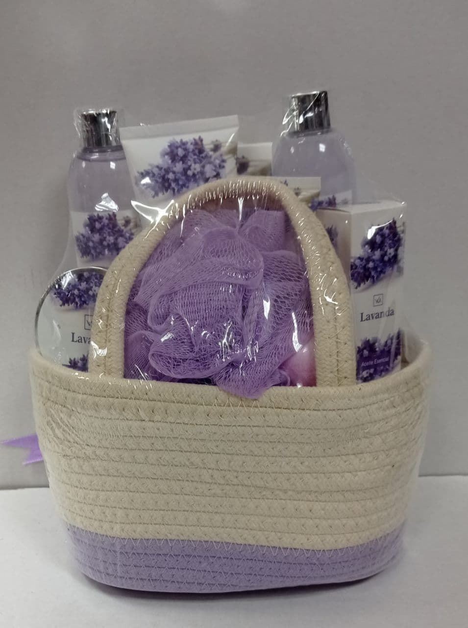 Set spa lavanda cesto - Imagen 1