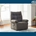 SILLON RELAX ELEVADOR MAJOR TEJIDO GRIS TABACO. - Imagen 1