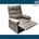 SILLON RELAX ELEVADOR MAJOR TEJIDO GRIS TABACO. - Imagen 2