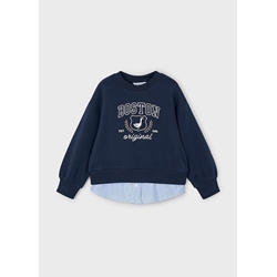 Sudadera combinada marino - Imagen 2