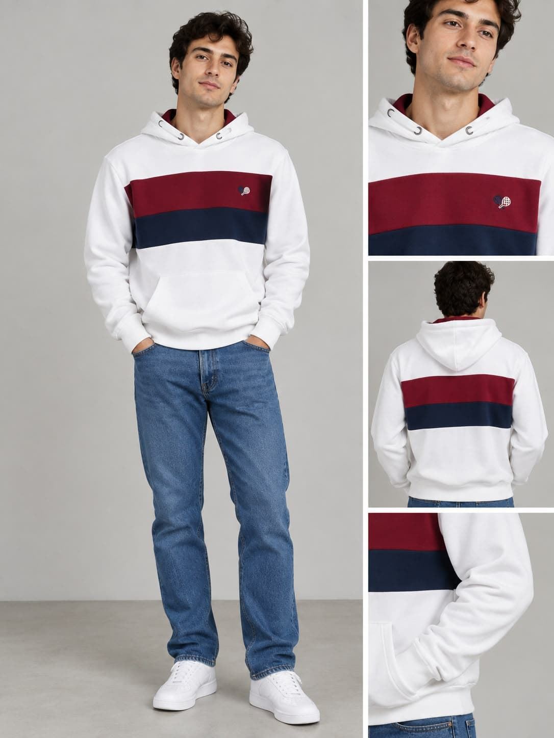 Sudadera grana-crudo - Imagen 1