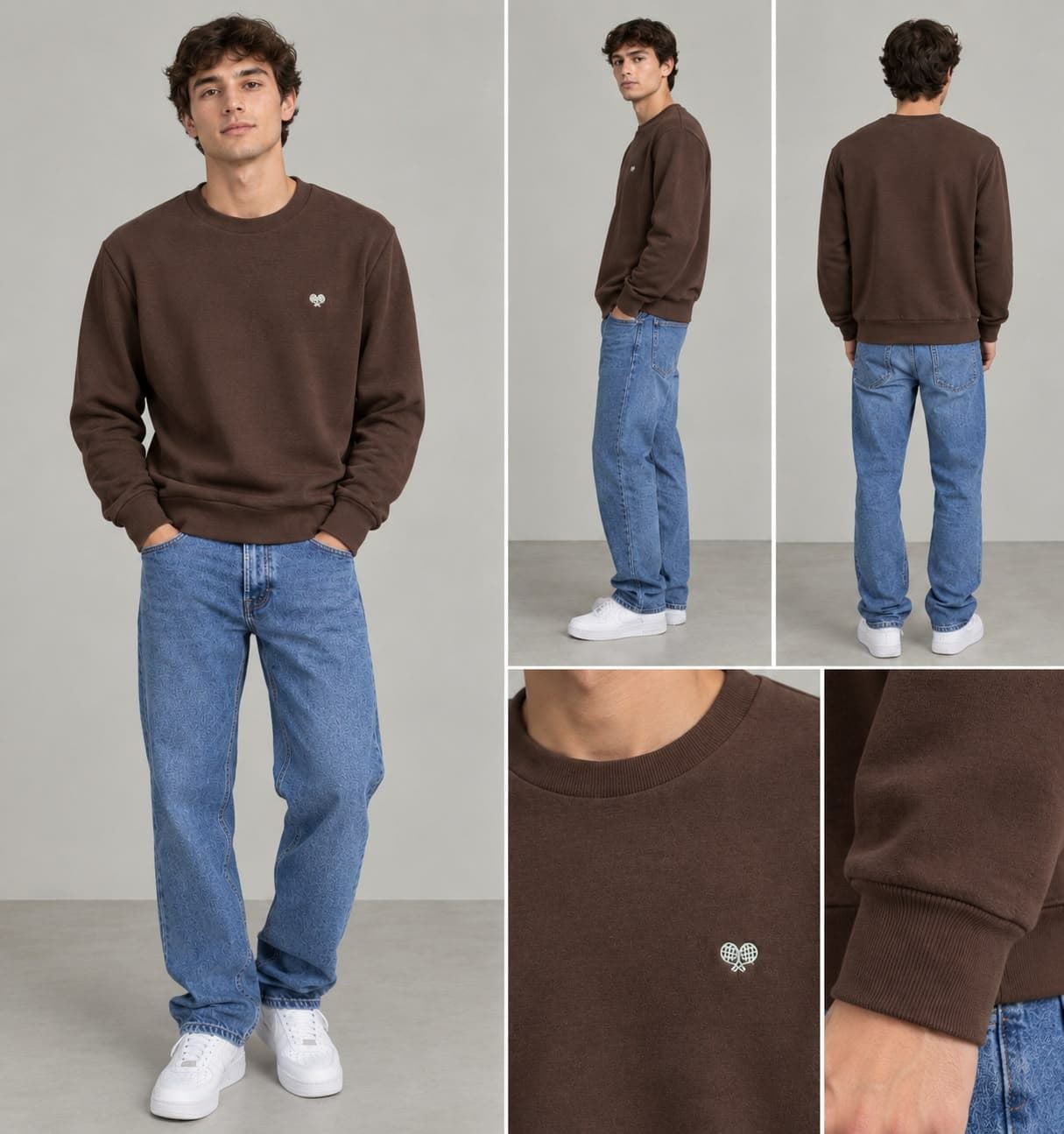 Sudadera marrón - Imagen 1