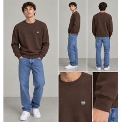 Sudadera marrón - Imagen 1