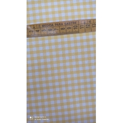 Tela Vichy 70/30 Amarillo - Imagen 1