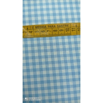 Tela Vichy 70/30 Manzana - Imagen 1