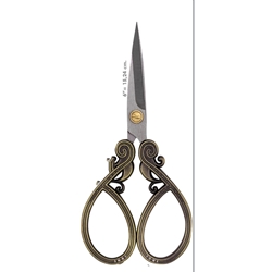 Tijera para bordar decorativa con punta recta 6" (15,24cm) oro - Imagen 1