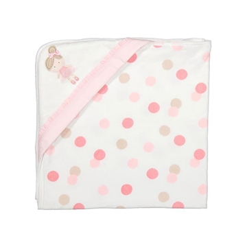 Toalla bordada rosa - Imagen 1