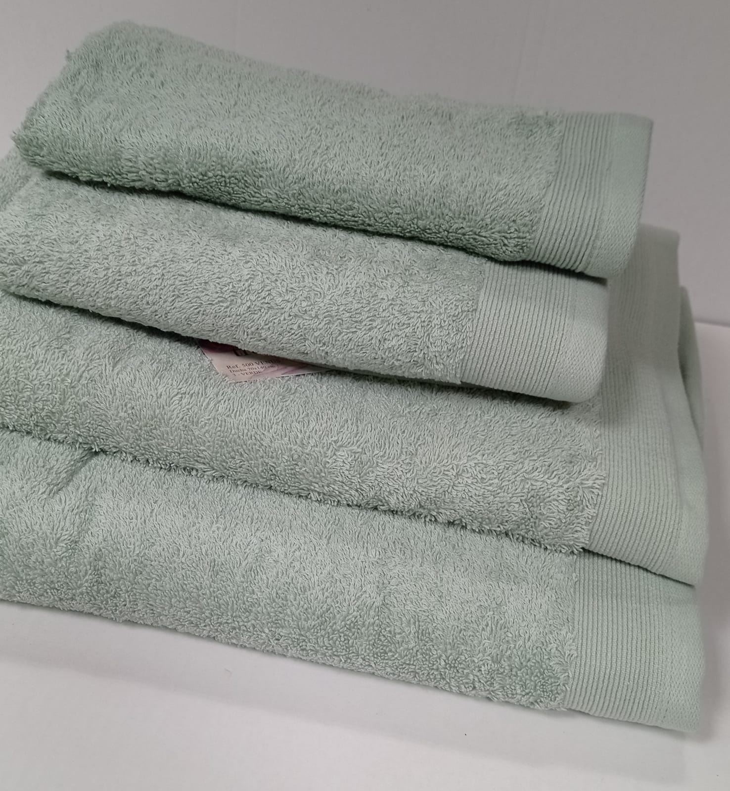 Toalla Trovador VENUS VERDE 100% Algodón 500gr - Imagen 2