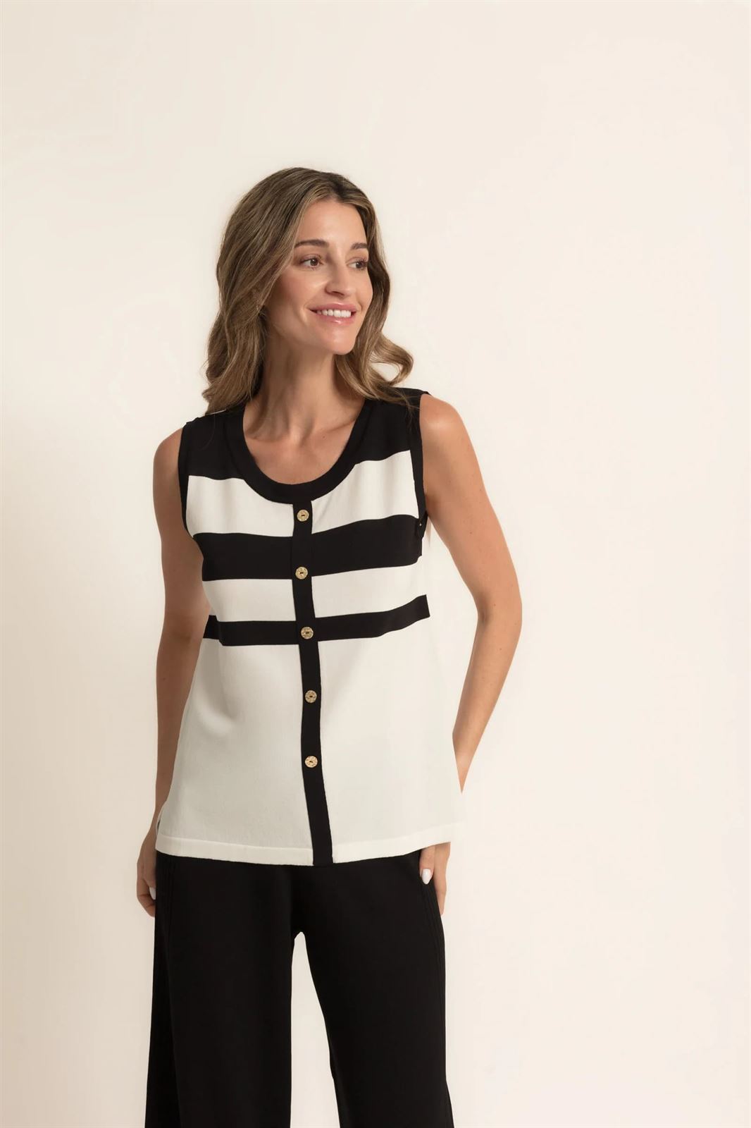 Top bicolor Renata - Imagen 1