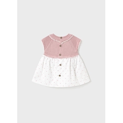 Vestido combinado rosa - Imagen 2