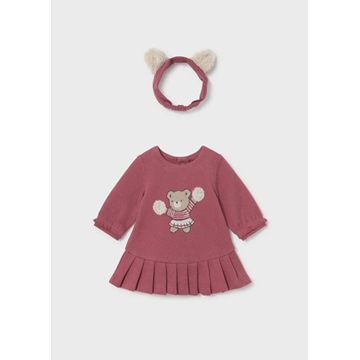 Vestido con diadema ciruela - Imagen 1