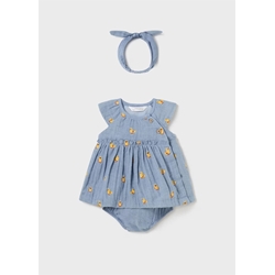 Vestido con diadema denim - Imagen 1