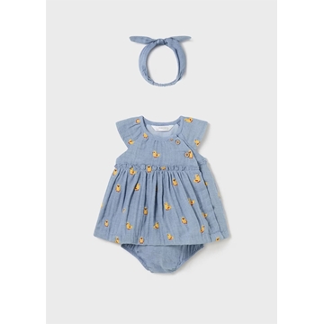 Vestido con diadema denim - Imagen 1