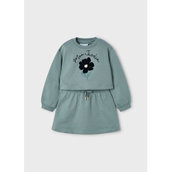 Vestido con sudadera salvia - Imagen 1