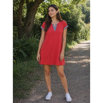 Vestido coral - Imagen 1