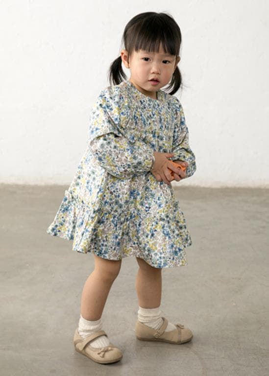Vestido estampado anís - Imagen 2
