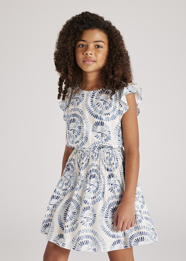 Vestido estampado lago - Imagen 1