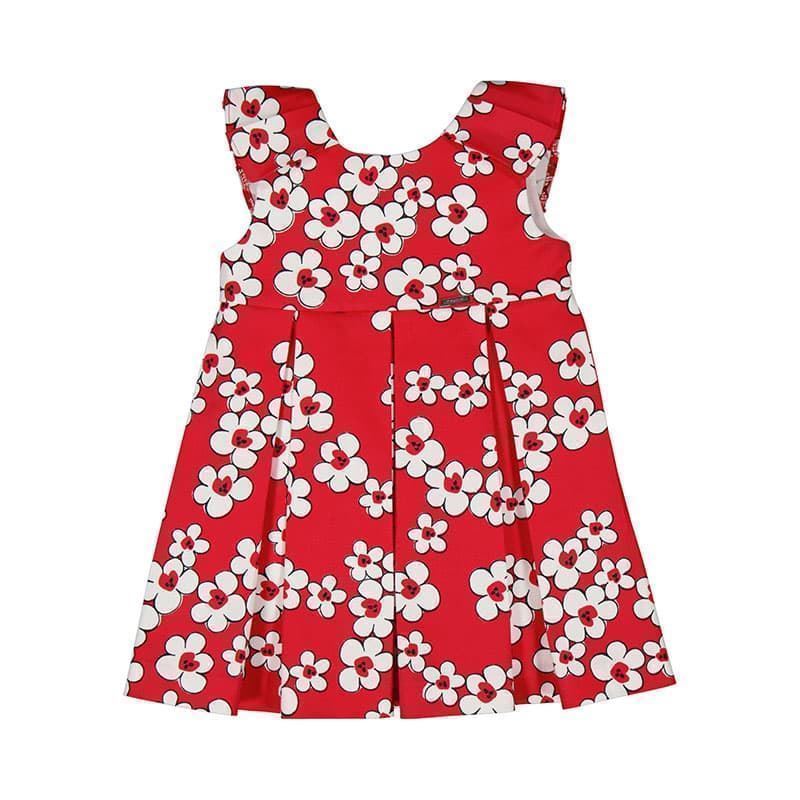 Vestido estampado rojo - Imagen 1