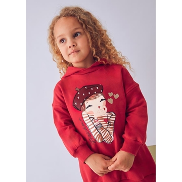 Vestido felpa capucha rojo - Imagen 2