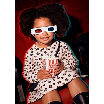 Vestido felpa con bolso - Imagen 1