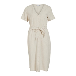 Vestido natural melange viprisilla - Imagen 1