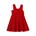 Vestido perforado rojo - Imagen 1