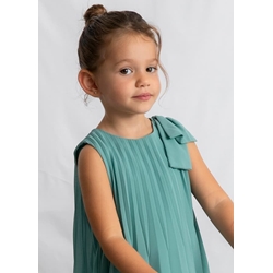 Vestido plisado menta - Imagen 2