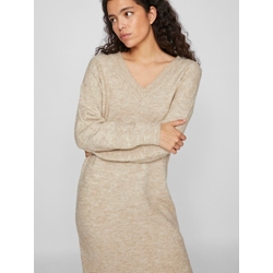 Vestido punto beige vima - Imagen 2