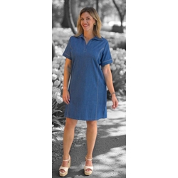 Vestido tejano azul - Imagen 1