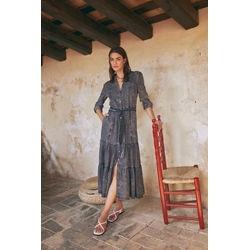 Vestido tejano gris - Imagen 1