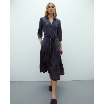 Vestido tejano gris - Imagen 2