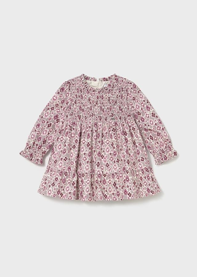 Vestido terciopelo estampado cuarzo - Imagen 1