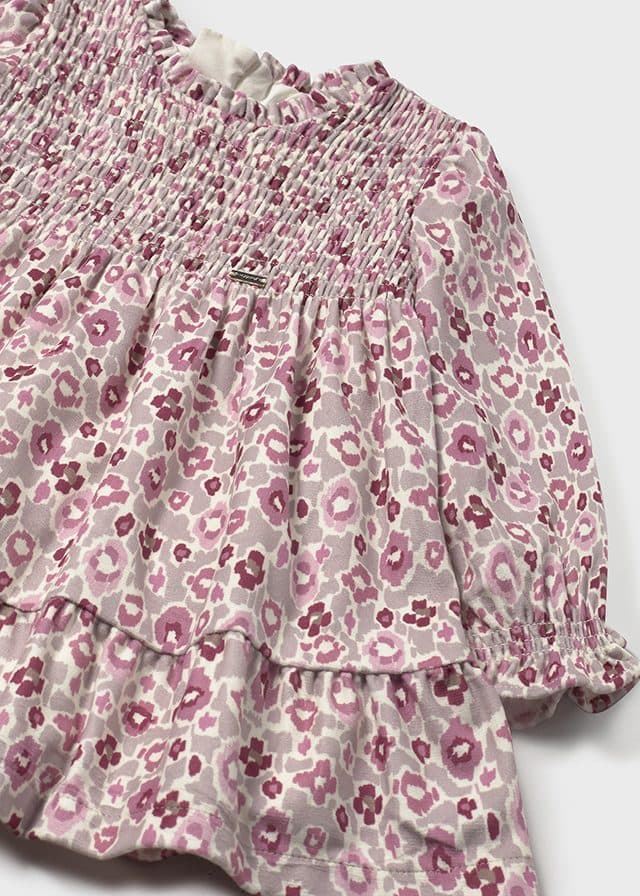 Vestido terciopelo estampado cuarzo - Imagen 3