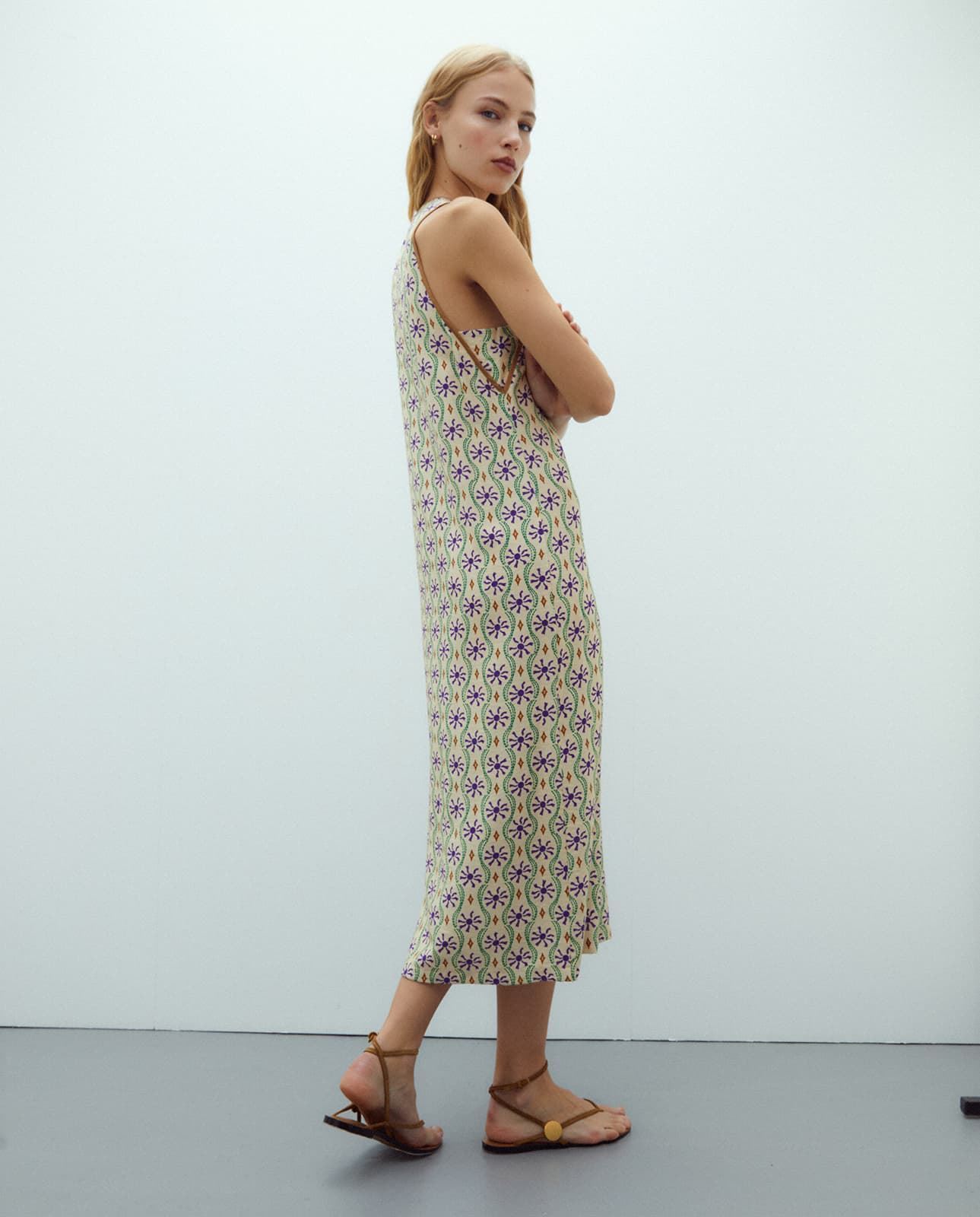 Vestido verde-morado - Imagen 2