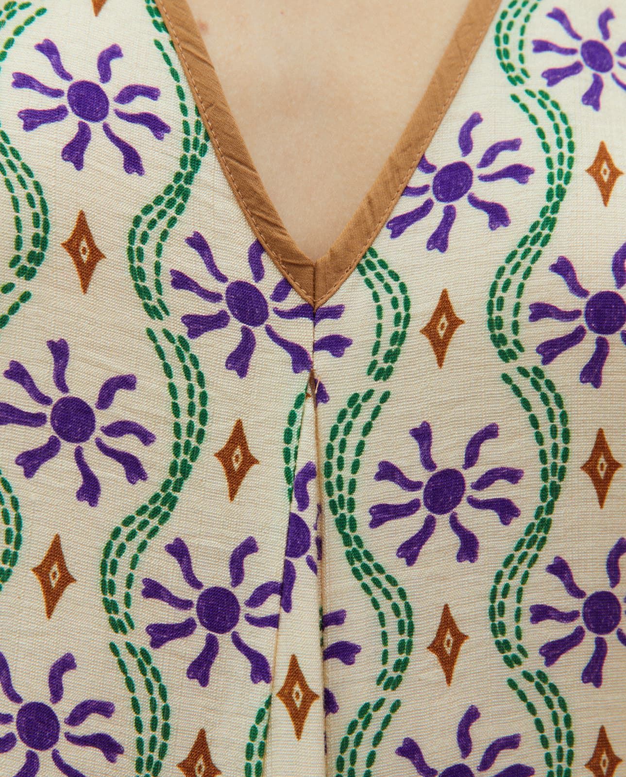 Vestido verde-morado - Imagen 4