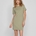 Vestido verde oliva vivinny - Imagen 1
