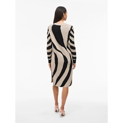 Vestido vitif beige/negro - Imagen 2