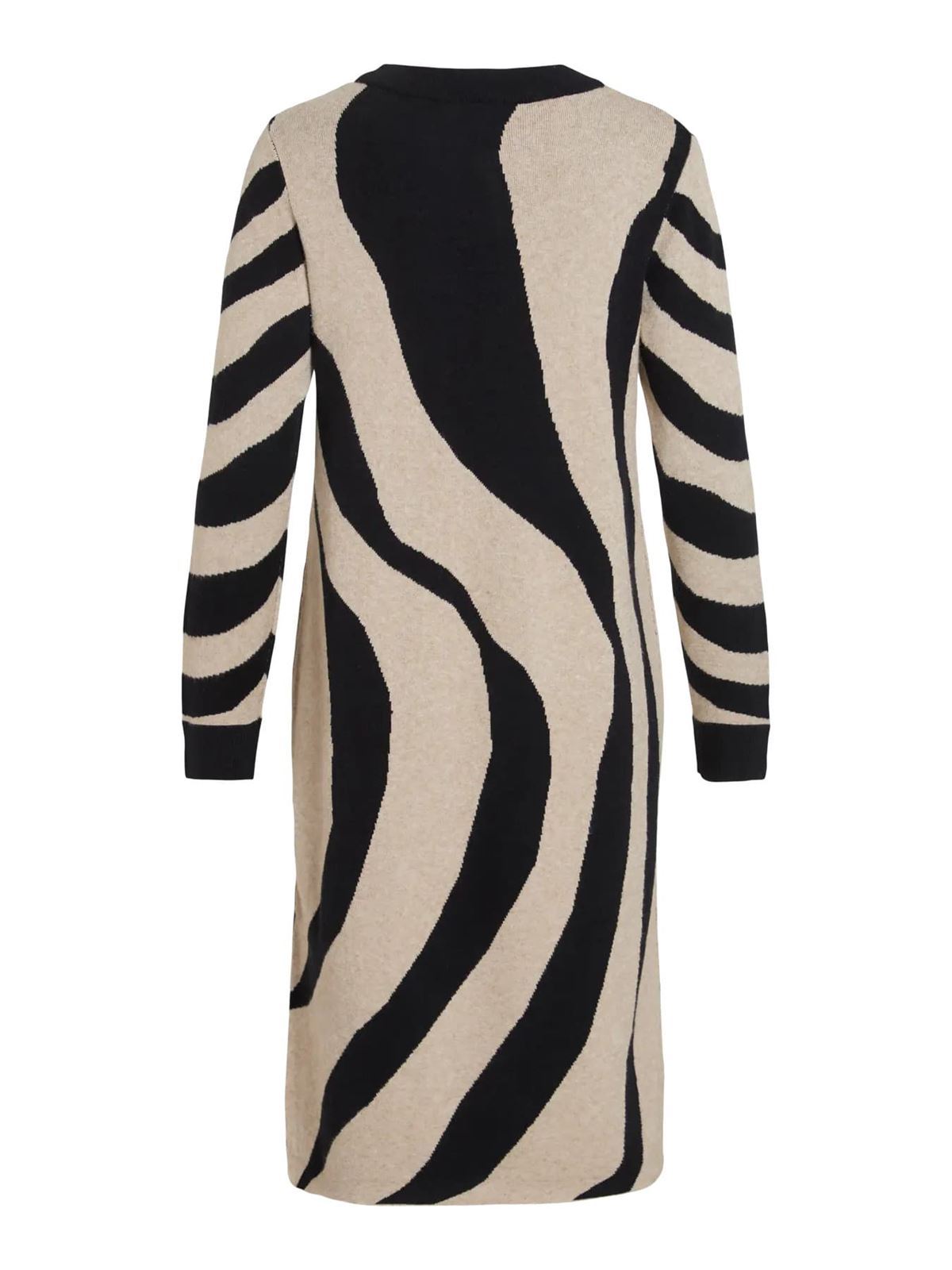 Vestido vitif beige/negro - Imagen 6