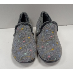 Zapatilla cuña gris - Imagen 1