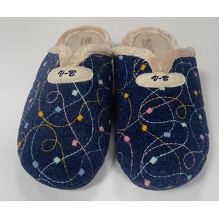 Zapatilla cuña marino - Imagen 1