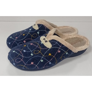 Zapatilla cuña marino - Imagen 2